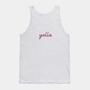 yalla - maroon red Tank Top